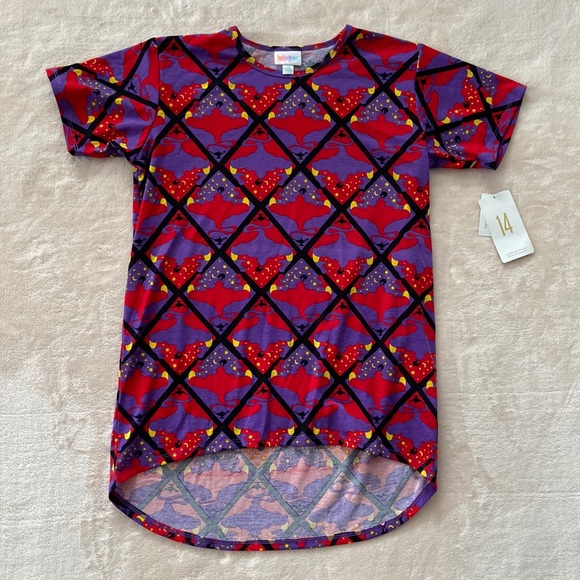 Lularoe Disney villains Aladdin Jafar print Gracie NWT - Picture 1 of 5